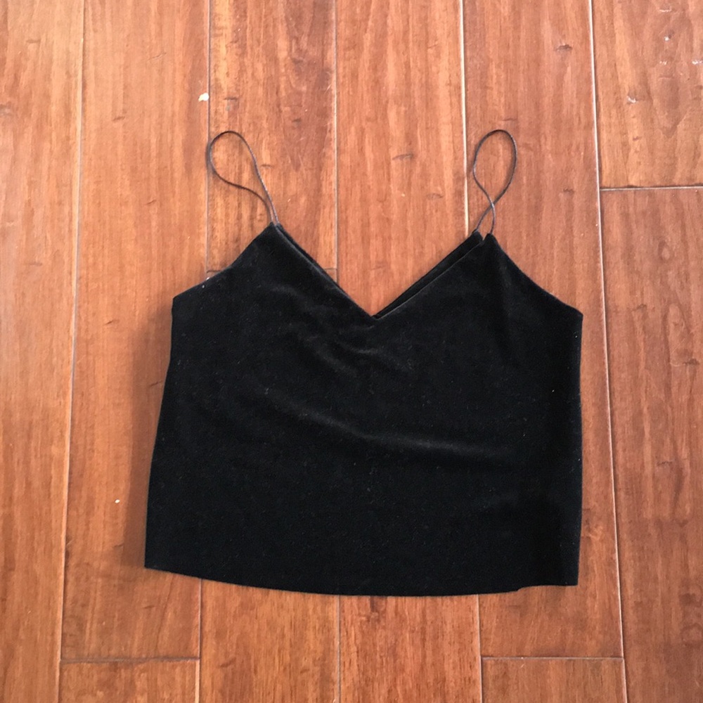 Bershka Velvet Top